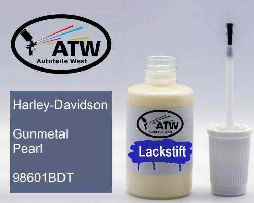 Harley-Davidson, Gunmetal Pearl, 98601BDT: 20ml Lackstift, von ATW Autoteile West.